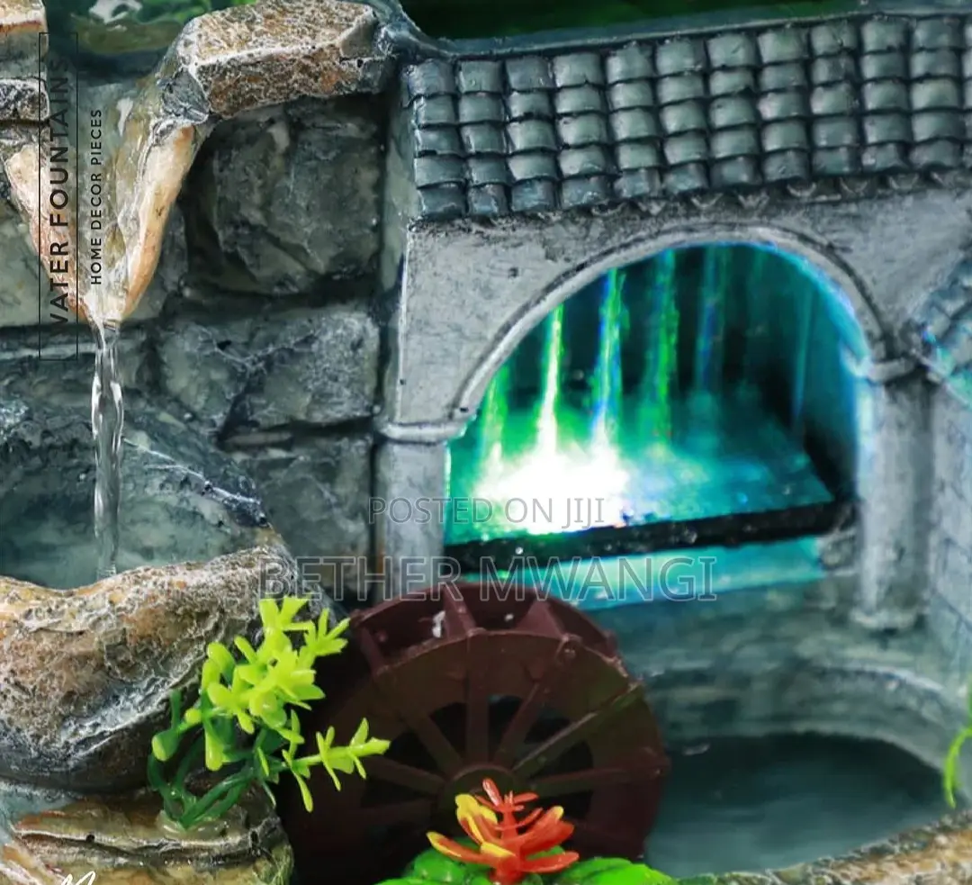 Indoor Fountain Waterfall With LED Lamps in Kenya