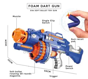 Automatic Foam Bullet Toy Gun