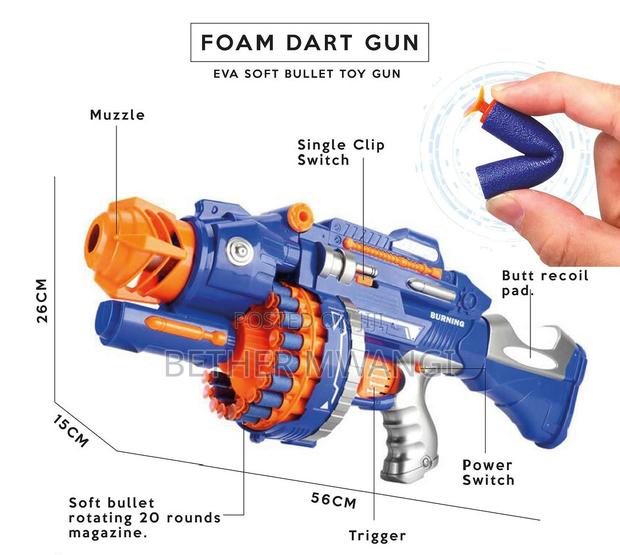 Automatic Foam Bullet Toy Gun - thumbnail 5