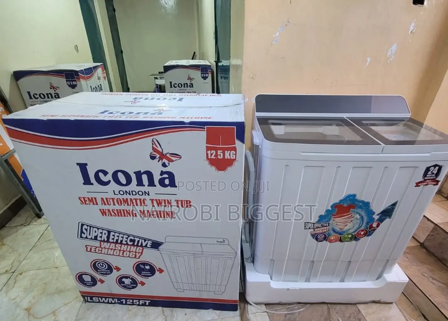 Icona 12.5kgs Top Load Laundry Machine