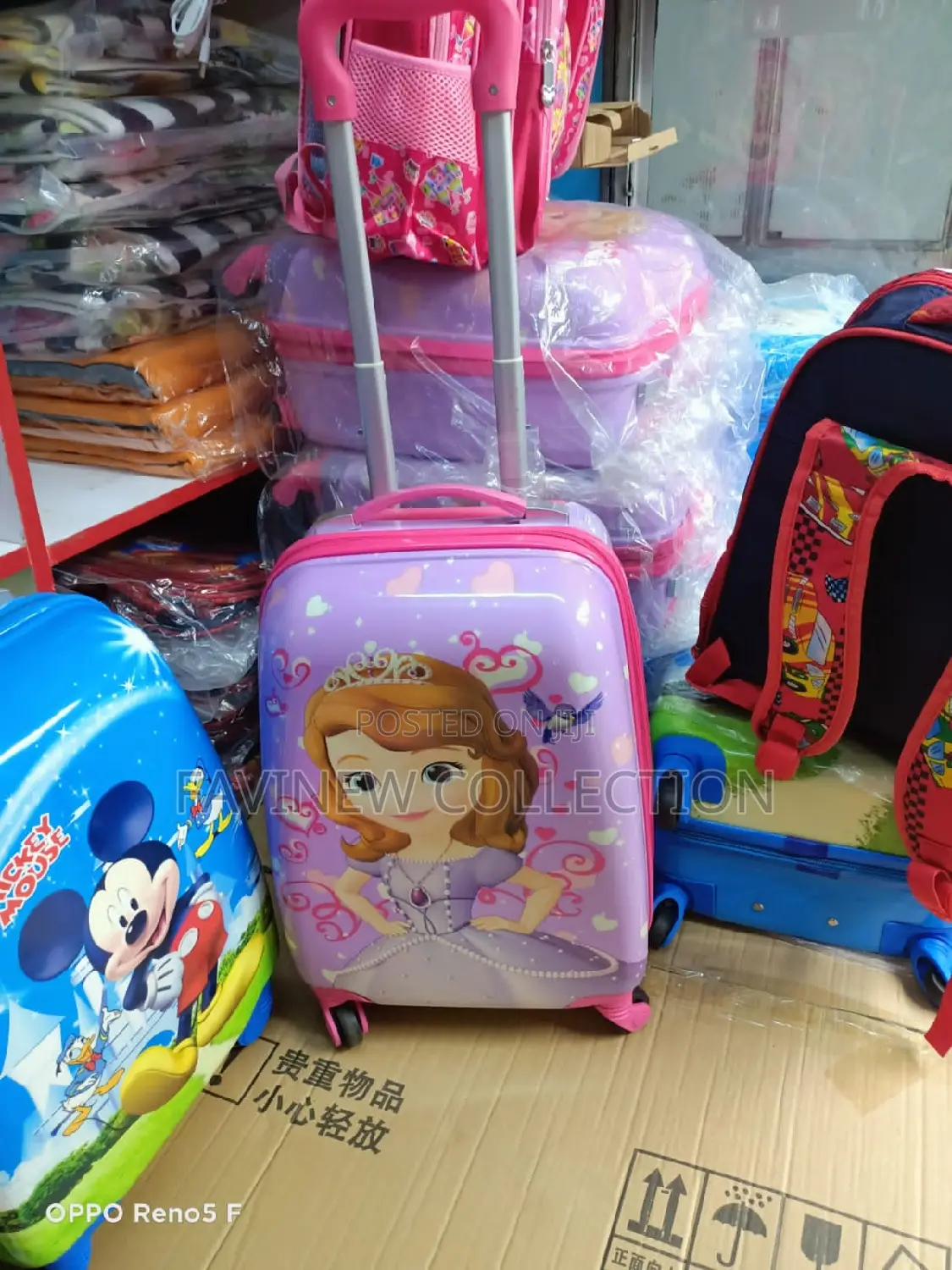 Cartoon Themed Kids Trolley Bags