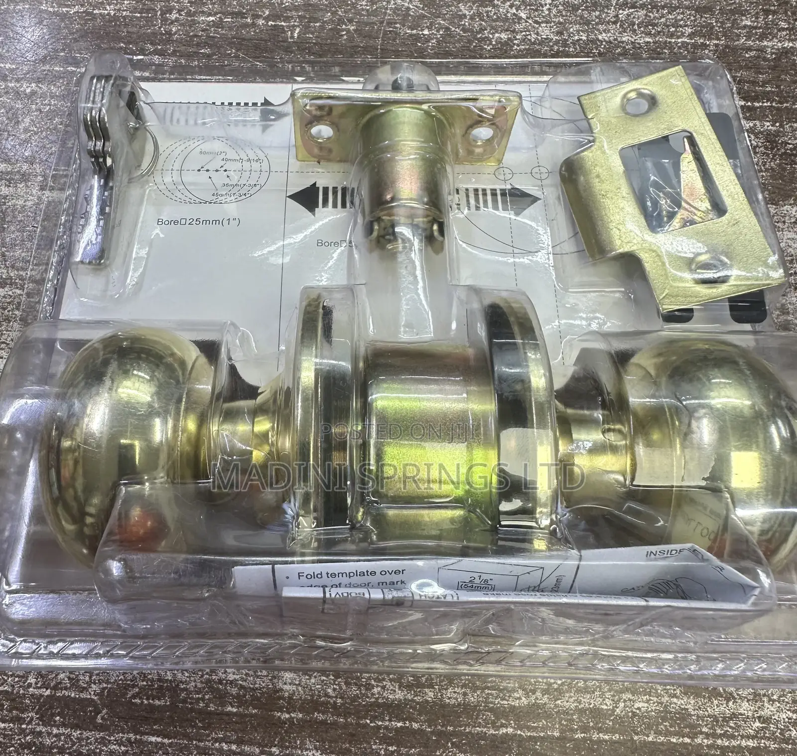 Keyed Entry Door Knob With Lock(Interior Exterior Door Lock)