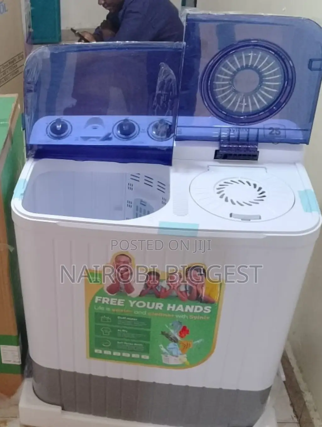 Syinix 10kgs Top Load Wash/Spin Washing Machine