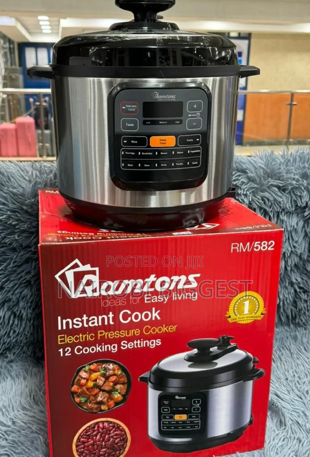 Ramtons Electric 6l Pressure Cooker