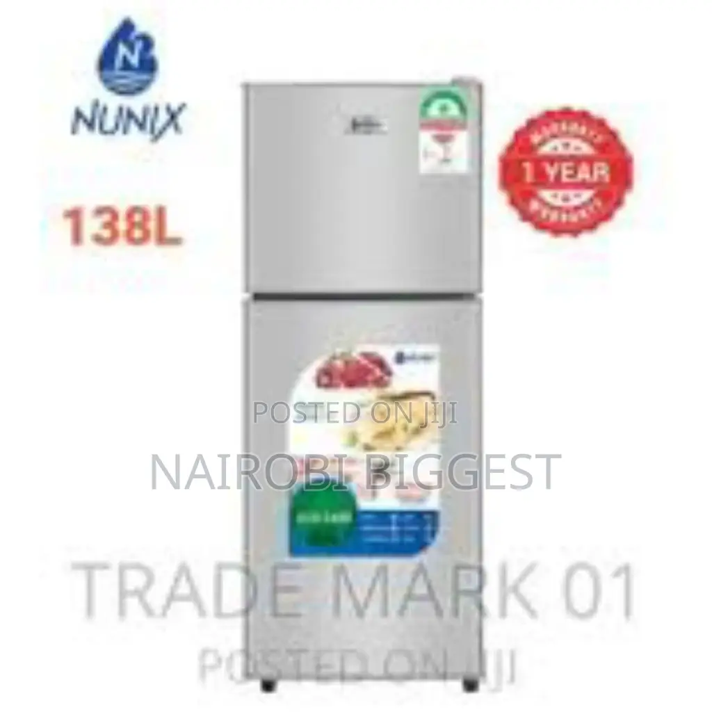 Nunix 138litres Double Door Refrigerator