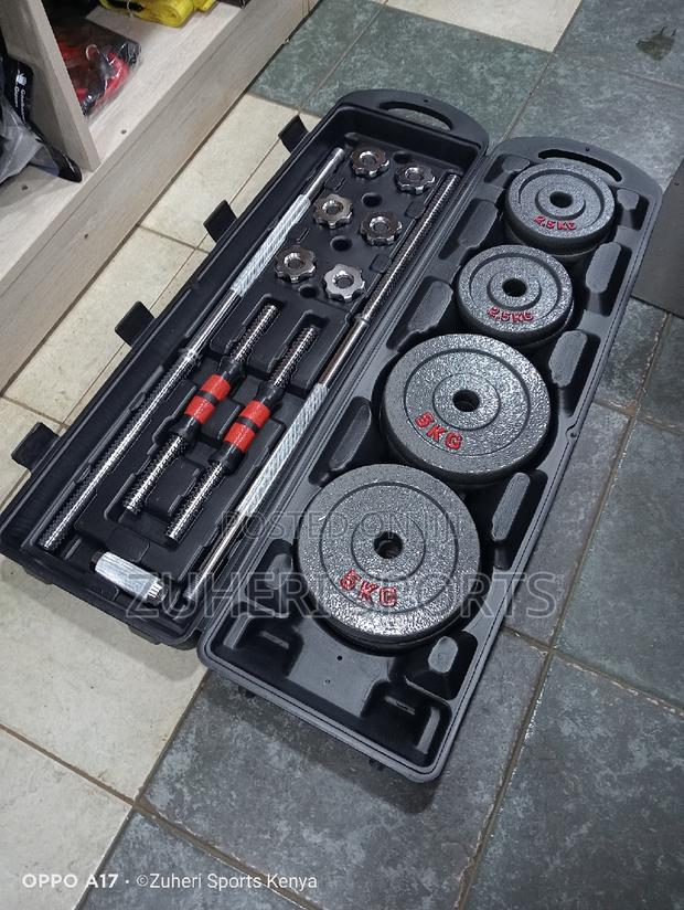 50kg Adjustable Dumbbell/Barbell Set