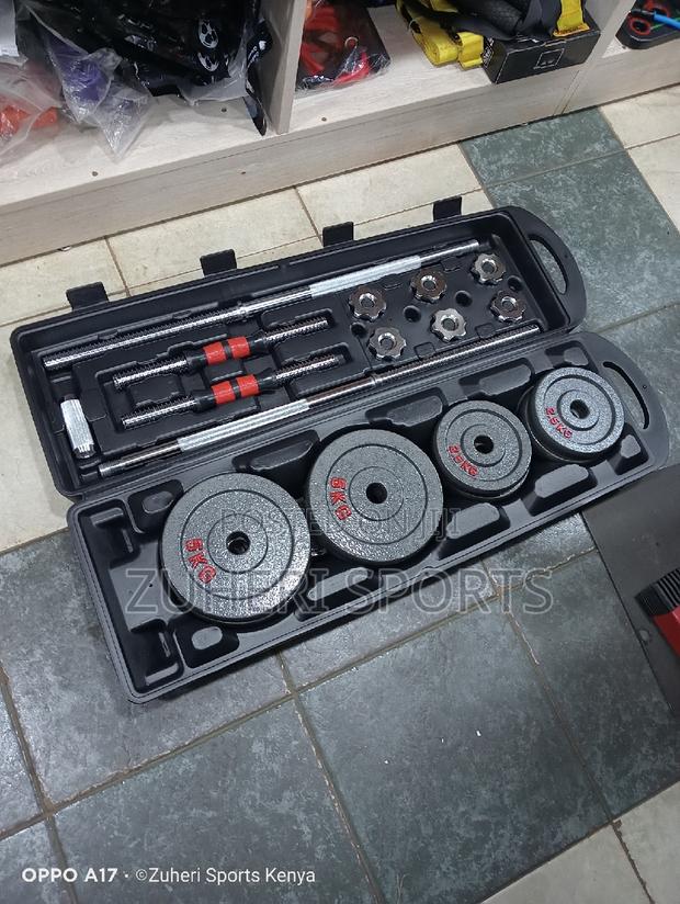 50kg Dumbbell Barbell Set Adjustable