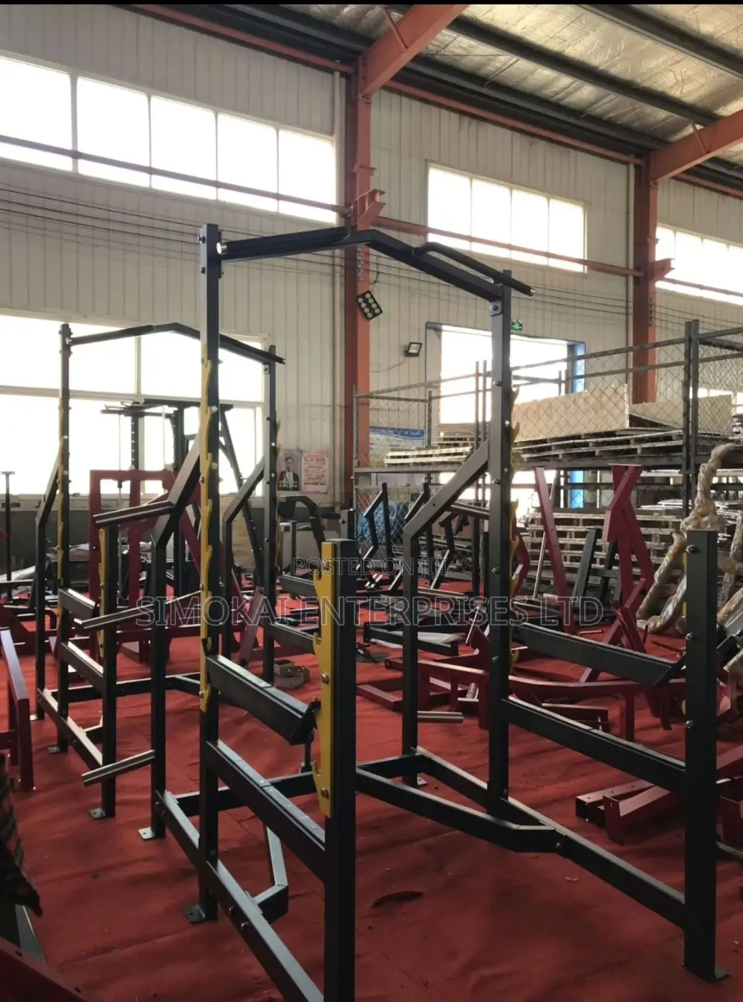 Commercial Squat Rack With Pull Up Bar