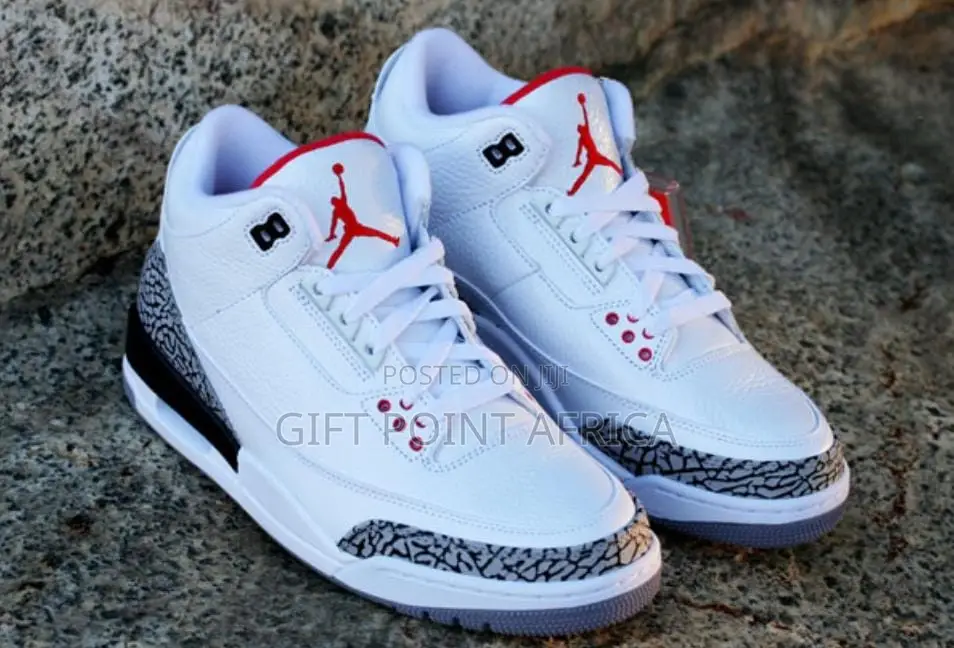 Air Jordan 3 White Cement Men Sneakers