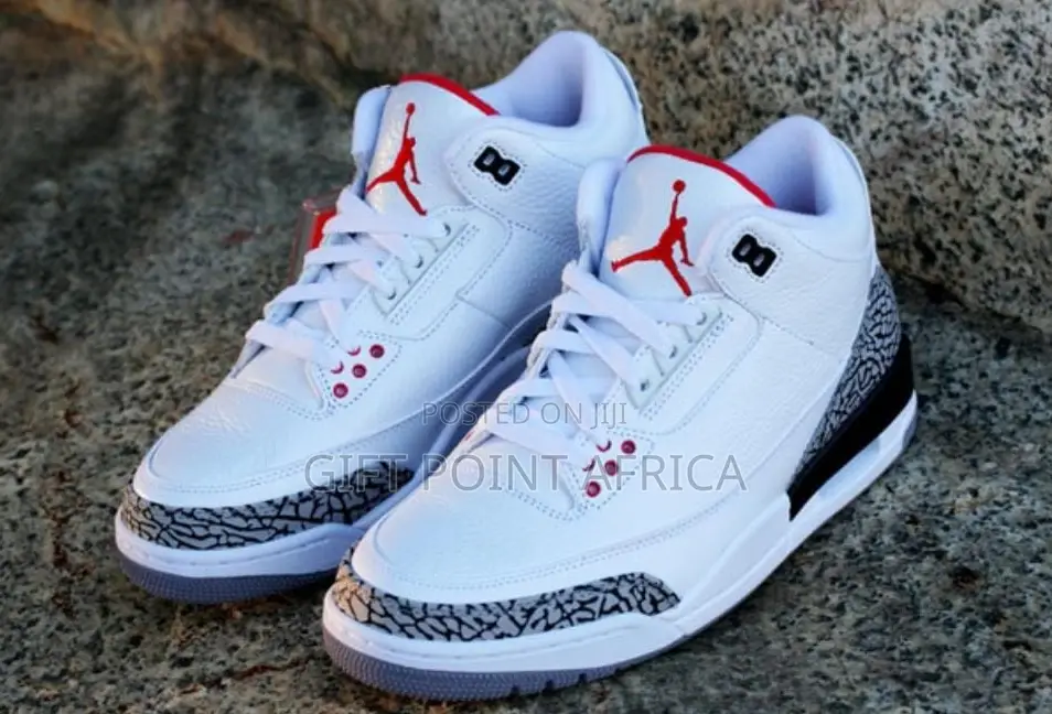 Air Jordan 3 White Cement Men Sneakers