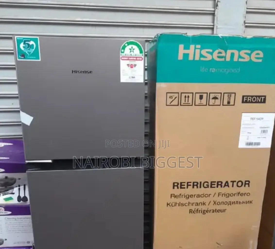 Hisence 154litres Double Door Fridge