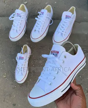 White Low Cut Converse