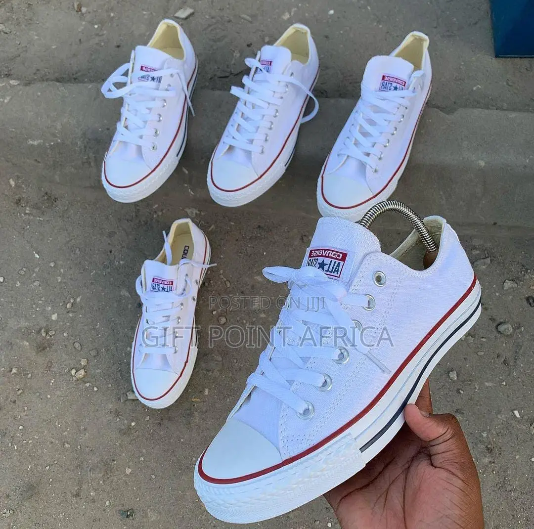 White Low Cut Converse