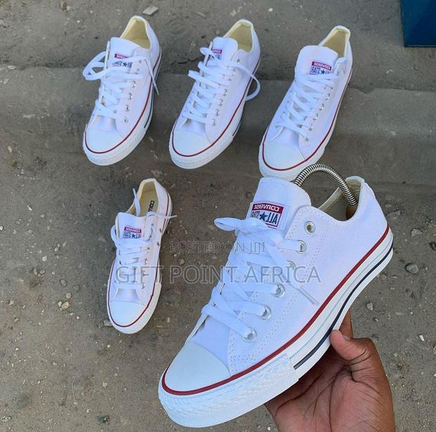 White Low Cut Converse - thumbnail 3