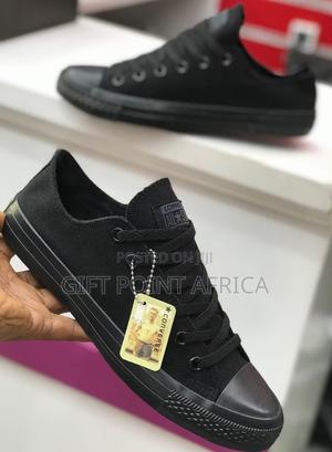 Black Low Cut Converse Unisex - thumbnail 2