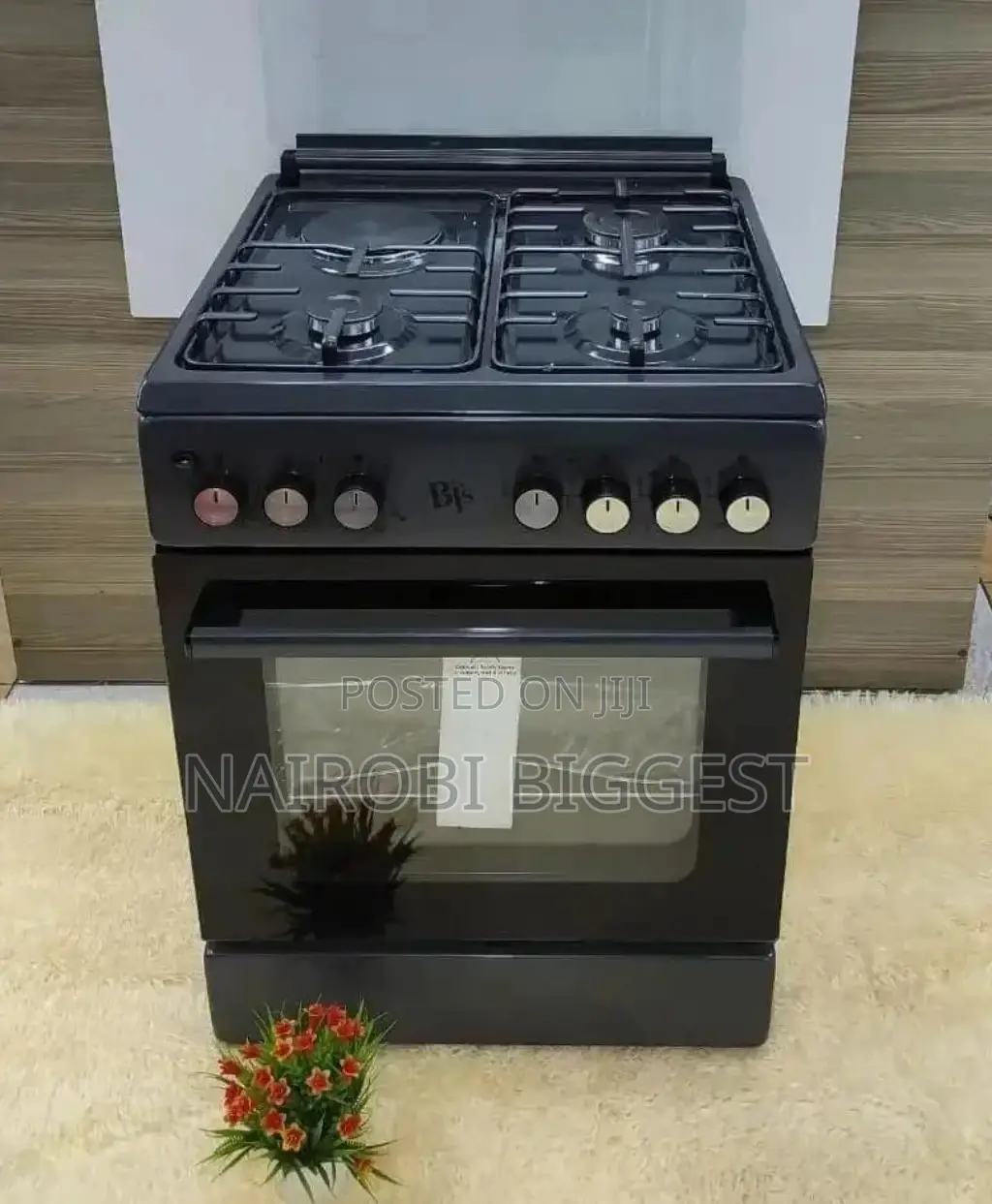 Bj's 60×60 Standing 3+1cooker With Jet Valve Electric Oven