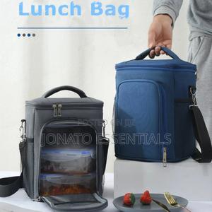 2 Layer Large Capacity Insulated Lunch Box Bag - thumbnail 2