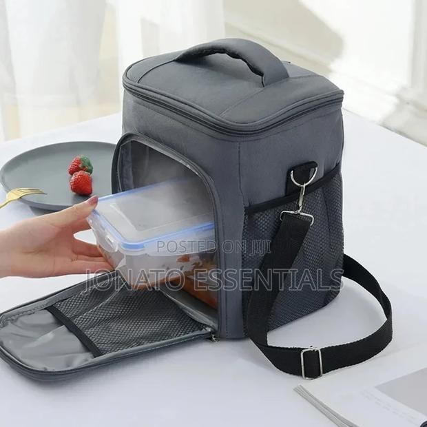 2 Layer Large Capacity Insulated Lunch Box Bag - thumbnail 3