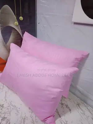 (Pink) Stripped Bed Pillow Cases/ Covers