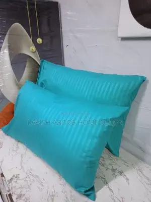 (Green) Stripped Bed Pillow Cases/ Covers
