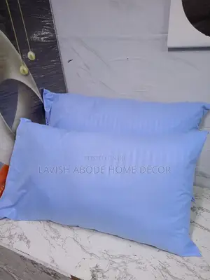 (Sky Blue) Stripped Bed Pillow Cases/ Covers