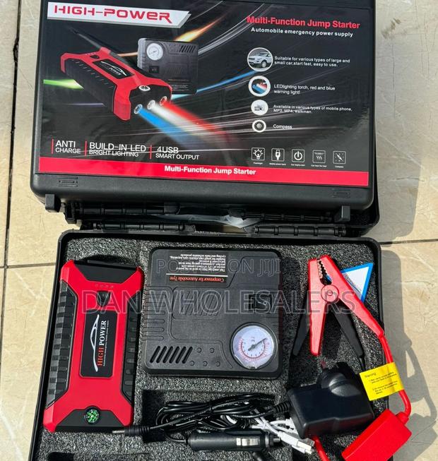 Portable Car Jump Starter Kit and Air Compressor
