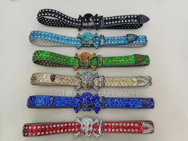 Gothic Skull Vintage Gold Iced Bb Simone Original Belts - thumbnail 3