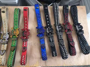 Gothic Skull Vintage Gold Iced Bb Simone Original Belts