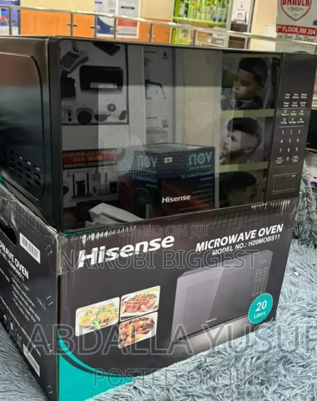 Black Hisence 20litres  Digital Microwave