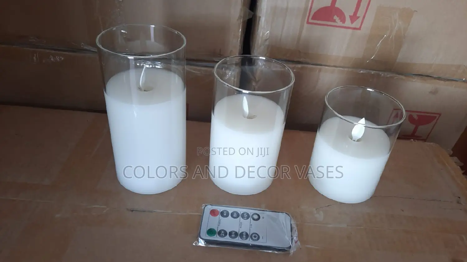 Remote Control Candles Set of 3