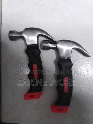 Short Hammer Tool, Rubber Handle - thumbnail 2
