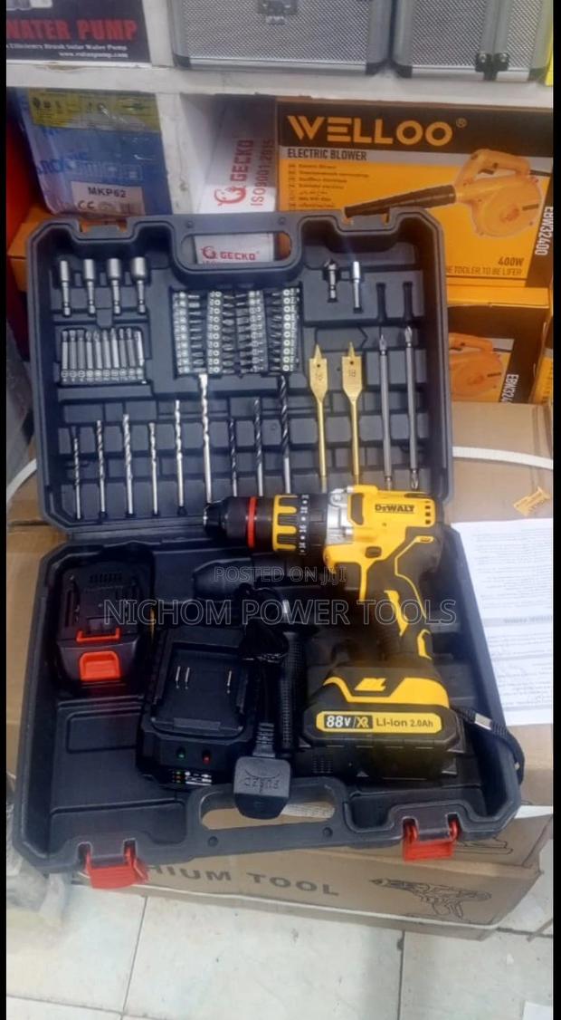 Cordless 88v Dewalt Hammer Drill With Impact