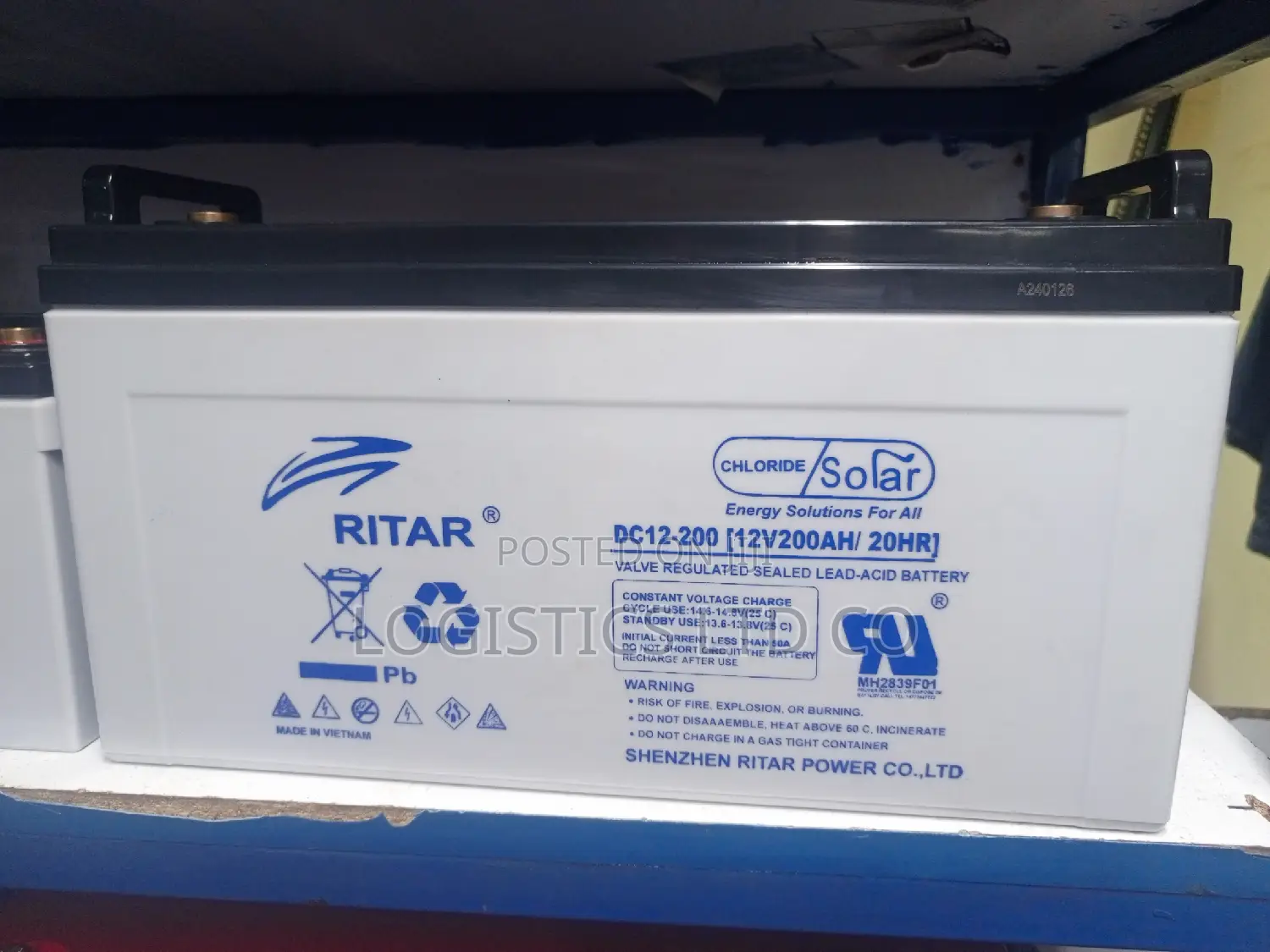 Ritar Sealed Battery 12 Volt 200ah Maintenance Free