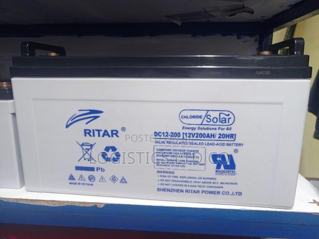 Ritar Sealed Battery 12 Volt 200ah Maintenance Free - thumbnail 2