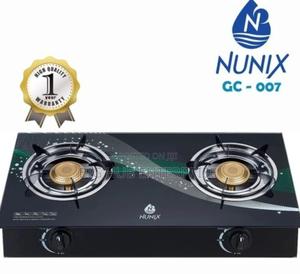 Nunix Auto Ignition Table Top Glass Top 2 Burner Gas Cooker at - thumbnail 2