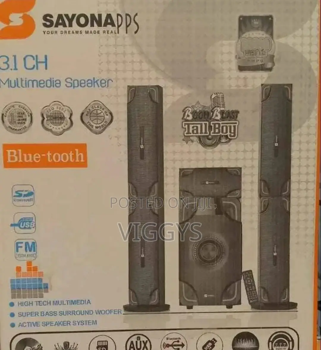 Sayona 3.1 Subwoofer Tall Boy