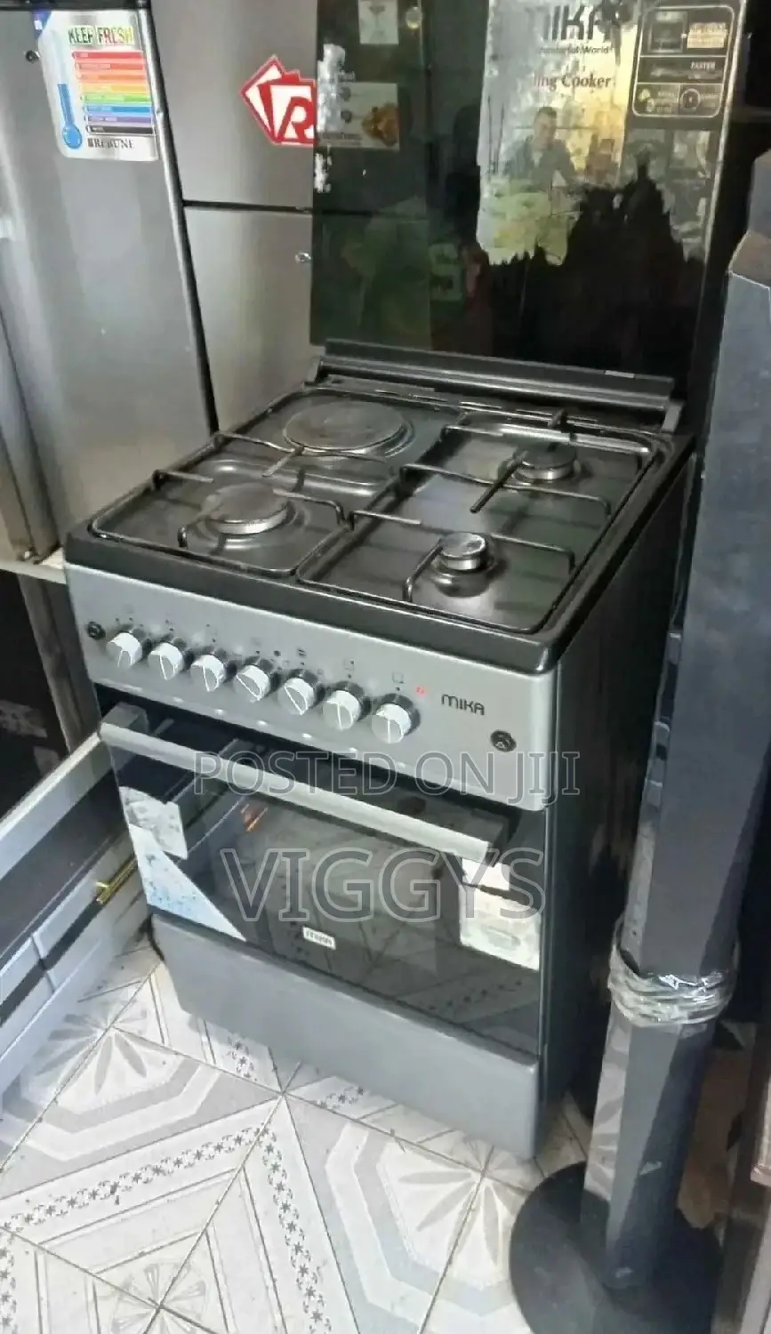 Mika Gas 60 by 60 Cm 3+1 Standing Cooker