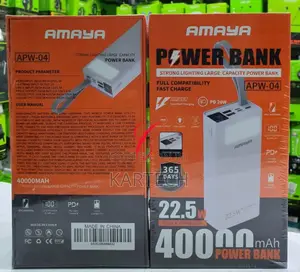Amaya APW-04 40,000mah Quick Charger Power Bank 22.5W