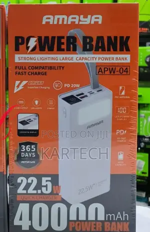 40,000mah Amaya APW-04 22.5W Quick Charger Power Bank
