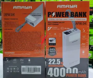 40,000mah Amaya APW-04 22.5W Quick Charger Power Bank