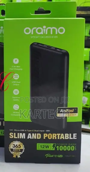 Oraimo Toast Power Bank 10 Flash 10,000mah P118D