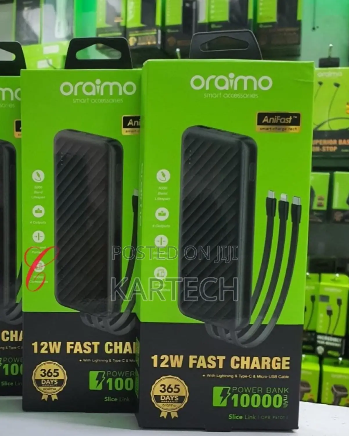 Brand New Oraimo Slice Link 10000mah Power Bank