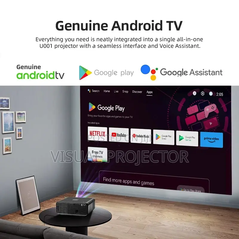 AUN U001 Native Native Daylight Google Android Projector