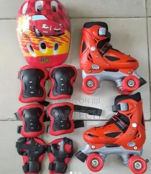 Red Skates Shoes 4 Wheel [ 30<>42]