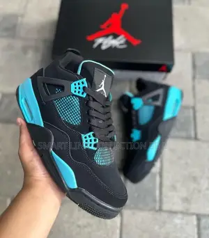 Air Jordan 4 Black Blue