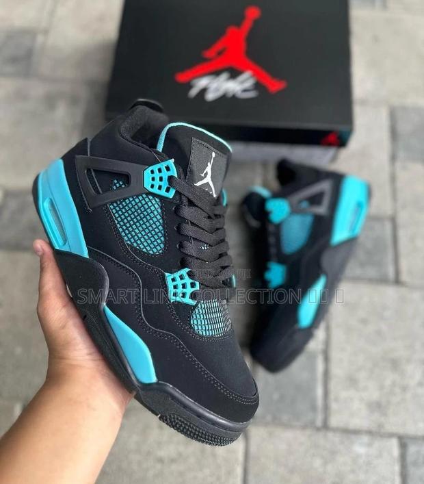 Air Jordan 4 Black Blue