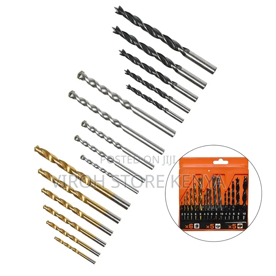 16pcs Drill Bits Set