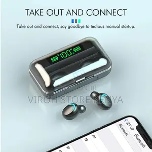F9 Bluetooth Earbuds With Powerbank BT Headsets