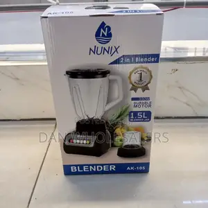 Nunix AK-105, 2 in 1 Blender With Grinding Machine, 1.5L