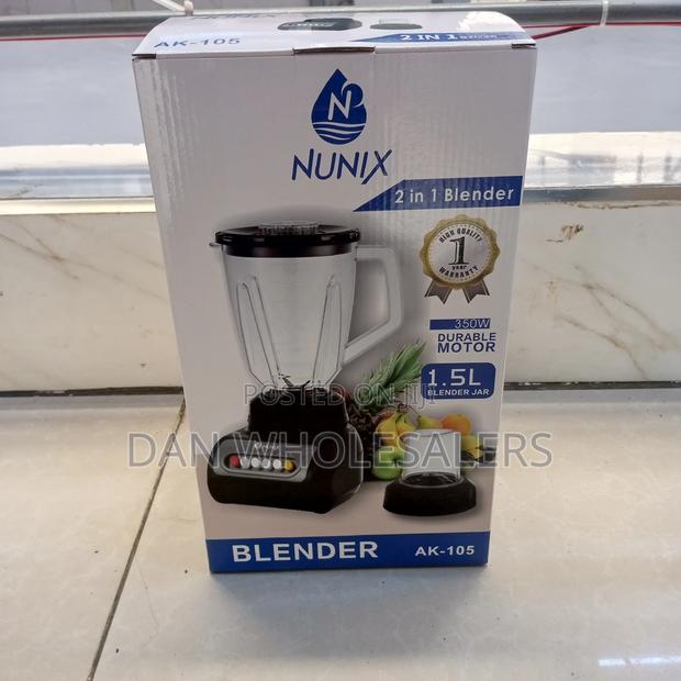 Nunix AK-105, 2 in 1 Blender With Grinding Machine, 1.5L